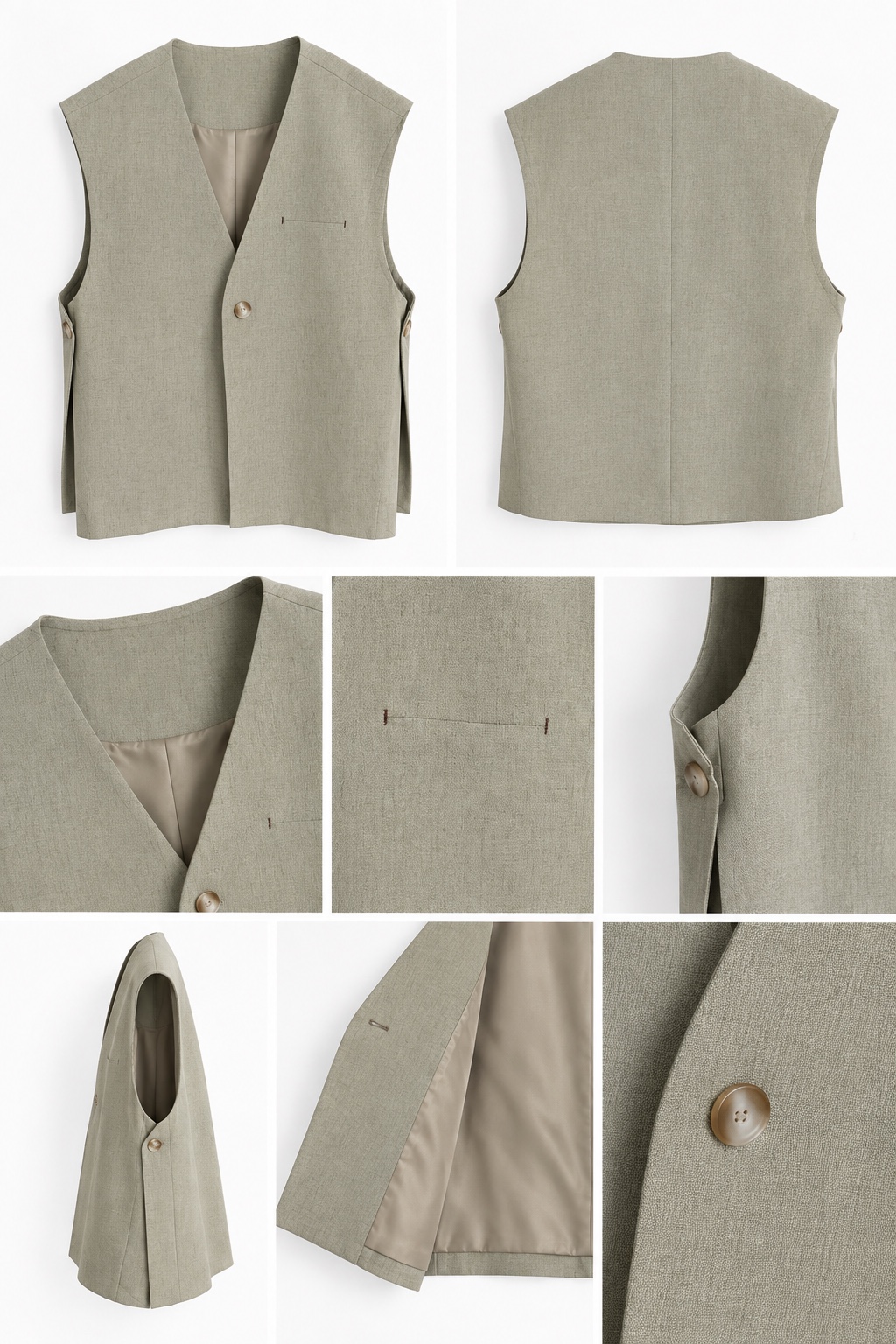 Gilet Tailleur Sofia — Greige