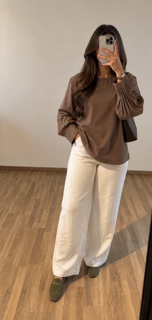 Blouse Élise mocca